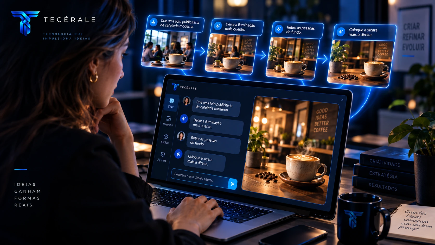 Criação e edição de imagens por Inteligência Artificial usando linguagem natural